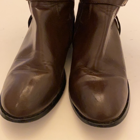 Tory Burch RIDING BOOTS SZ 10.5 BROWN Leather Equestrian HORSE JOCKEY STABLES - Picture 7 of 16